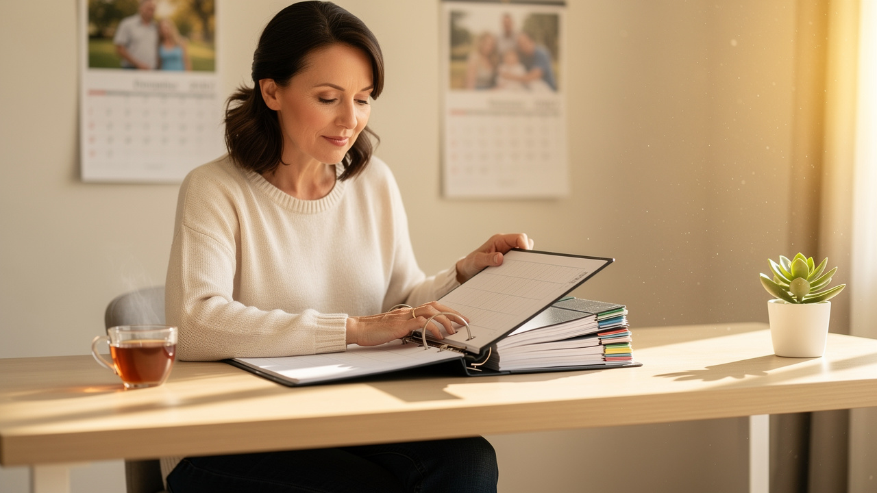 Woman reviewing and updating her estate plan after life changes