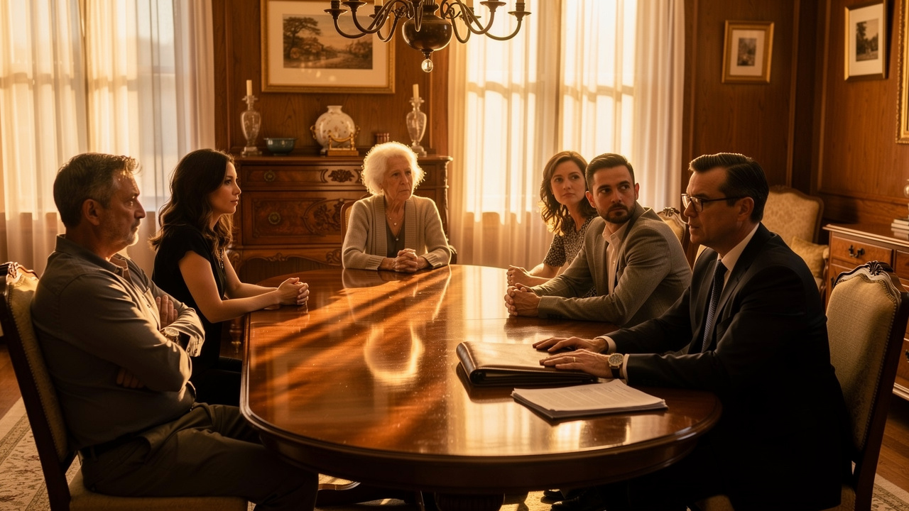 Blended family meeting to discuss contested estate and probate matters