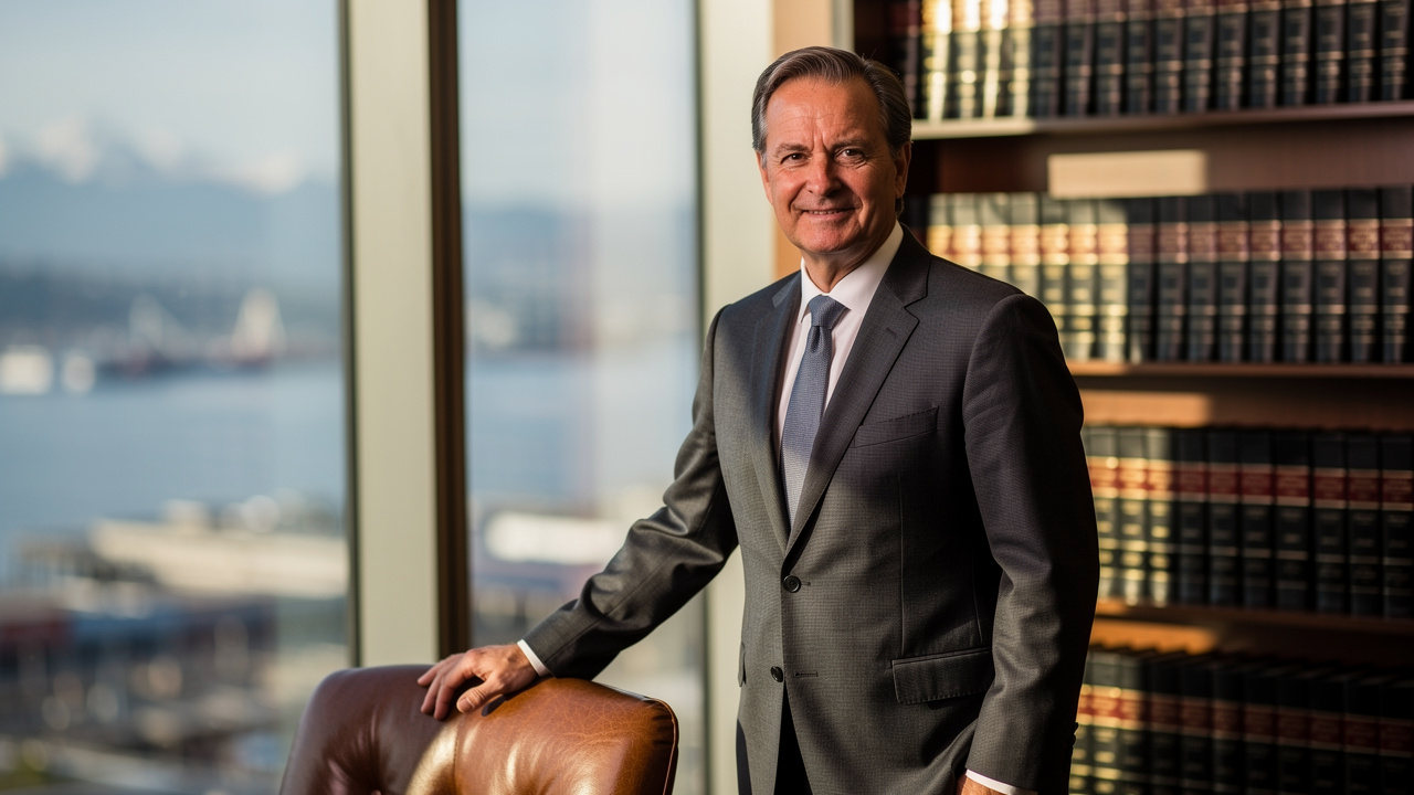 Experienced Seattle probate attorney standing in law office